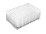 96 Square Well, 2 mL/Well, Polypropylene, Glass Coated, 25/Case