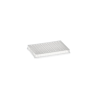96 Well 100uL PCR Plate, Skirted, Polypropylene, Natural, RNase, DNase & DNA Free