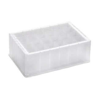 24 Square Well, High Volume Deep Well Microplate, 10mL/well, Pyramid Bottom, Polypropylene, Pre-Sterilized, SKU AWLS-204023