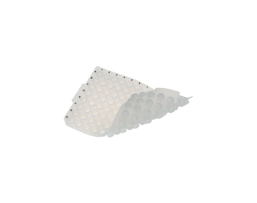 ArctiSeal™ For 96 Well Plates - Square Well, Silicone, Perforated, Printed Alphanumeric / 50 / Scored
