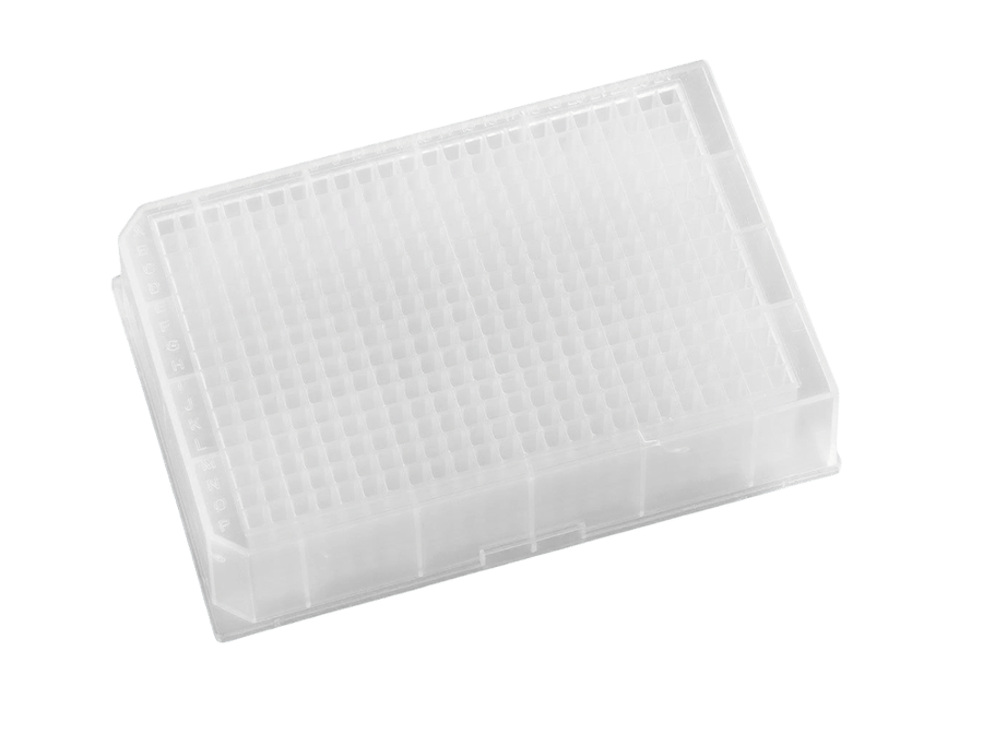 384-Well Square Well V-Bottom Plate, 300 uL, Glass Coated - AWLS-219240