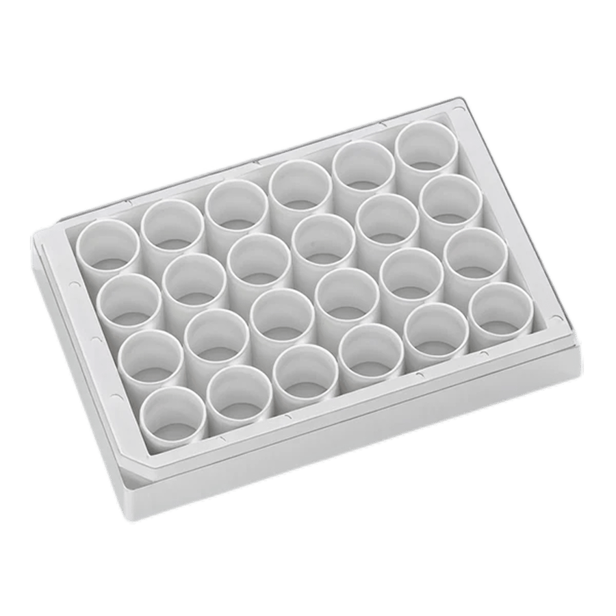 24-Well Assay Plate, White, Clear Bottom - AWLS-303002